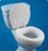 Patterson Medical Supply Raised Toilet Seat 2-1/2 Inch Height White 250 lbs. Weight Capacity - 567057