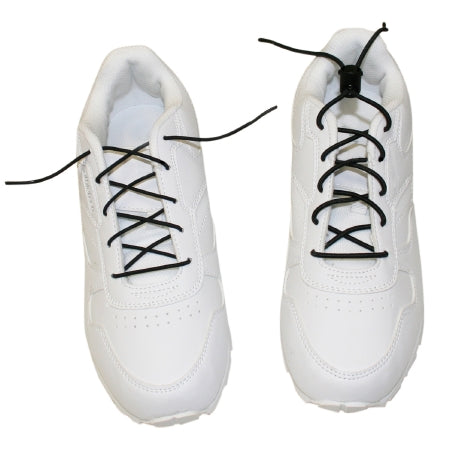 Fabrication Enterprises Shoelaces Black Elastic - 86-1125