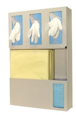 Bowman - Protective Apparel Dispenser Vertical Mounted 5-Box Capacity Putty 5 X 16-1/2 X 25-1/4 Inch Plastic - 936727