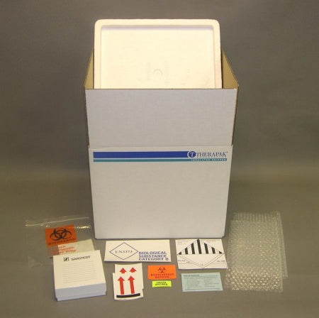 Therapak Biological Substance Category B Frozen - Frozen Specimen Transport System 12 X 13 X 15 Inch 81-Tube Capacity - 22130031