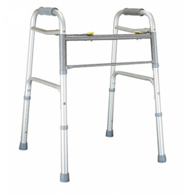 Lumex Imperial Collection - Bariatric Dual Release Folding Walker Adjustable Height Aluminum Frame 600 lbs. Weight Capacity 31 to 38 Inch Height - 604070A-1