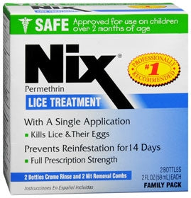 Nix - Lice Treatment Kit 2 oz. Flip Top Bottle Scented - 63736012003