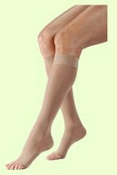 JOBST Ultrasheer - Compression Stocking Knee High Large / Petite Natural Open Toe - 119790