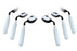 Comfort Grip - Teaspoon Left Handed White Vinyl-Coated - 61-0047L