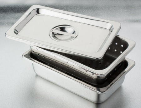 Dukal Instrument Tray Perforated Stainless Steel 2.56 X 6.29 X 10.23 Inch - 4275P