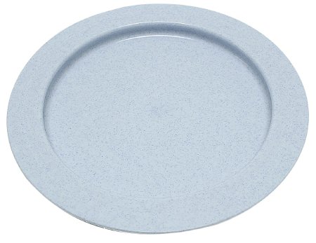 Fabrication Enterprises Inner Lip Plate Blue Reusable Plastic 9 Inch Diameter - 62-0110
