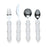 Fabrication Enterprises Soup Spoon Built-up Handle White Stainless Steel - 61-0003
