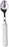 Fabrication Enterprises Comfort Grip Soup Spoon Light Weight White Vinyl Coated - 61-0043
