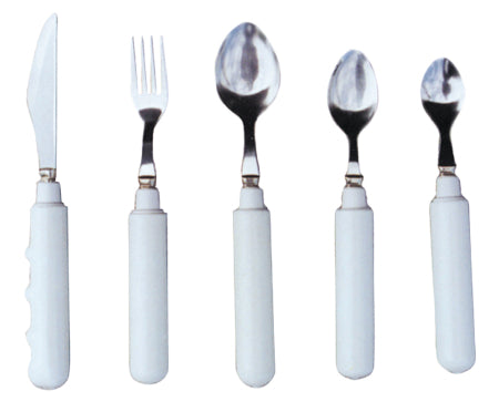 Comfort Grip - Fork Weighted White Vinyl-Coated - 61-0031