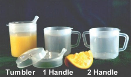 Fabrication Enterprises PSC Drinking Mug 8 oz. Clear Plastic Reusable - 60-1011