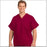 Fashion Seal Uniforms - Scrub Shirt Large Sangria 1 Pocket Extra Long Cap Sleeve Unisex - 78003-L