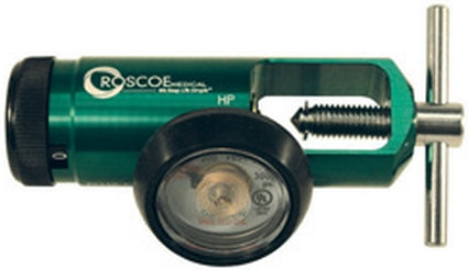 Roscoe - Mini Oxygen Regulator Click Style 0 - 8 LPM Barb Outlet CGA-870 - Roscoe Medical - RMI-08MINI