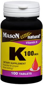 Mason Vitamins Mason Natural Vitamin Supplement Vitamin B 100 mcg Strength Tablet 100 per Bottle - 31184507791