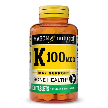 Mason Natural - Vitamin Supplement Vitamin K 100 mcg Strength Tablet 100 per Bottle - 31184507791