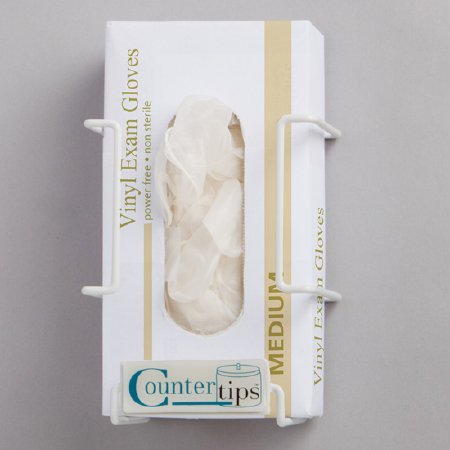 McKesson McKesson Glove Box Holder Horizontal or Vertical Mount 1-Box White 5.9 X 4.3 X 7.7 Inch Vinyl-Coated Steel - 77362