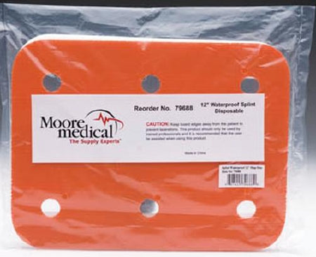 McKesson McKesson General Purpose Splint Waterproof Plastic Orange 12 Inch Length - 79688