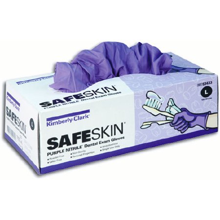 Purple Nitrile Dental - Exam Glove X-Small NonSterile Nitrile Standard Cuff Length Textured Fingertips Purple Not Chemo Approved - 53430