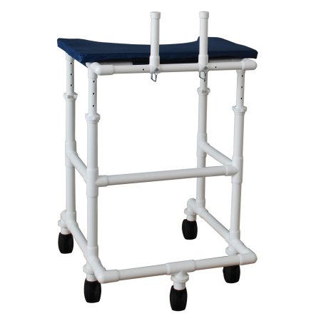 400 Series - Platform Walker with Wheels Adjustable Height PVC Frame 38 to 50 Inch Height - 450-ADULT