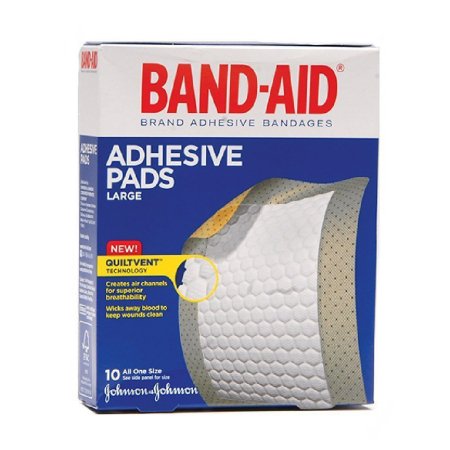 Band-Aid - Adhesive Strip 2-7/8 X 4 Inch Plastic Rectangle Tan Sterile - 00381371183388