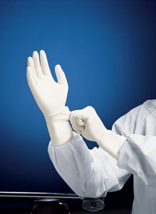 Kimtech Pure G3 - Cleanroom Glove Size 6.5 Nitrile White 12 Inch Beaded Cuff Sterile Pair - 56889