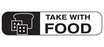 Health Care Logistics Indeed Pre-Printed Label Auxiliary Label Take With Food White 3/8 X 1-5/8 Inch - 2010
