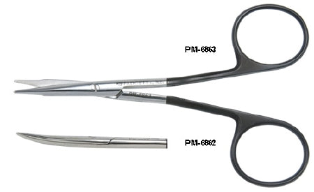 Miltex Padgett SuperCut Scissors Jabaley 4-1/2 Inch Length OR Grade Stainless Steel (German) NonSterile Finger Ring Handle Straight Blade Semi Sharp - PM-6863
