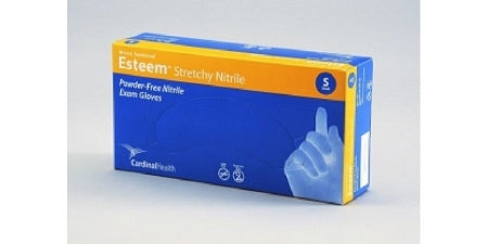 ESTEEM Stretch - Exam Glove Medium NonSterile Nitrile Standard Cuff Length Textured Fingertips Teal Chemo Tested - 8856NMB