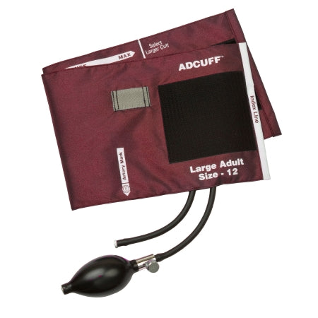 Adcuff - Blood Pressure Cuff and Bulb Adult Arm Large Cuff 34 - 50 cm Nylon Cuff - 865-12XBD