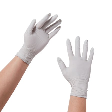 STERLING - Exam Glove X-Small NonSterile Nitrile Standard Cuff Length Textured Fingertips Gray Chemo Tested - 50705