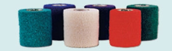 Andover Coated Products Co-Flex·Med Cohesive Bandage 1 Inch X 5 Yard Standard Compression Self-adherent Closure Teal / Blue / White / Purple / Red / Green NonSterile - 7100RB