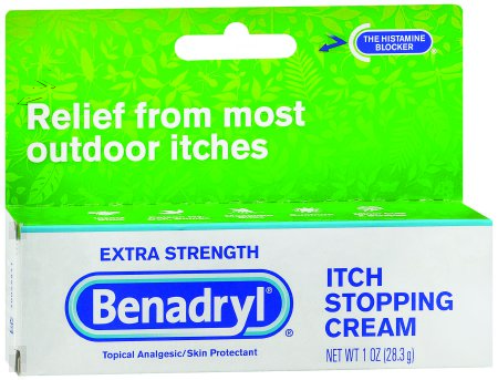 J & J Sales Benadryl Itch Relief 2% - 0.1% Strength Cream 1 oz. Tube - 501320101