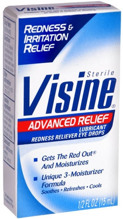 Johnson & Johnson Consumer Visine Advanced Relief Eye Lubricant 0.5 oz. Eye Drops - 10074300008483