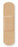ASO Corporation Careband Adhesive Strip 2 X 4 Inch Fabric Rectangle Tan - CBD4016-012-000