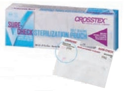 SPS Medical Supply Sure-Check Sterilization Pouch EO Gas / Steam 10 X 15 Inch Transparent Self Seal Film - SCL10152