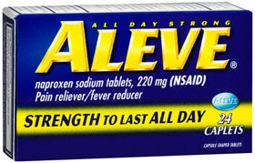 Bayer Aleve Pain Relief 220 mg Strength Naproxen Sodium Caplet 24 per Bottle - 25866105002