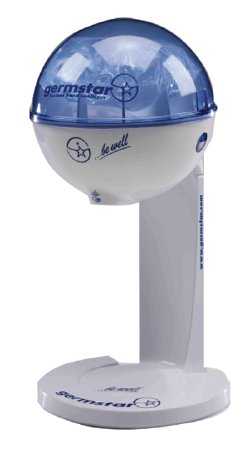 Germstar - Soap Dispenser White / Blue Touch Free 32 oz. Surface Mount - 12111WHBL