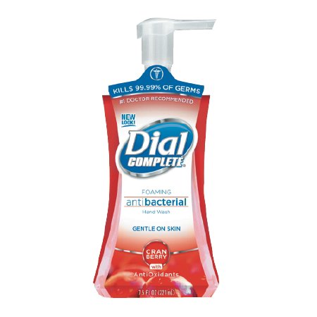 Lagasse Dial Complete Antibacterial Soap Foaming 7.5 oz. Pump Bottle Cranberry Scent - DIA03016CT