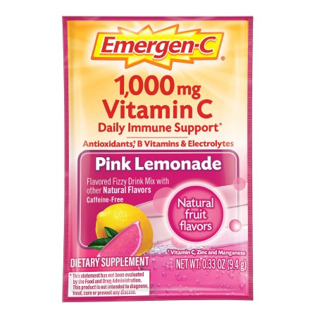 Emergen-C - Oral Supplement Pink Lemonade Flavor Powder 0.3 oz. Individual Packet - 07631430204