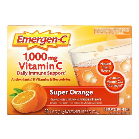Emergen-C - Oral Supplement Super Orange Flavor Powder 0.3 oz. Individual Packet - 07631430203