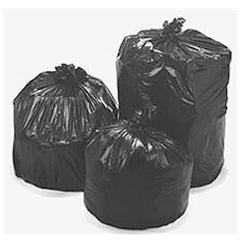 Heritage - Trash Bag 56 gal. Black LLDPE 0.90 mil 43 X 47 Inch Star Seal Bottom Flat Pack - HERH8647TK