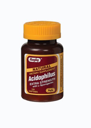 Actavis Rugby Probiotic Dietary Supplement 100 per Bottle Tablet - 536718101