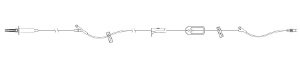 ICU Medical Lifeshield Administration Set 15 Drops / mL Drip Rate 80 Inch Tubing 2 Ports - 1423528