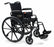 Graham-Field Traveler L4 Lightweight Wheelchair High Strength Full Length Arm Flip Back Arm Style Mag Wheel Black 18 Inch Seat Width 300 lbs. Weight Capacity - 3F030140