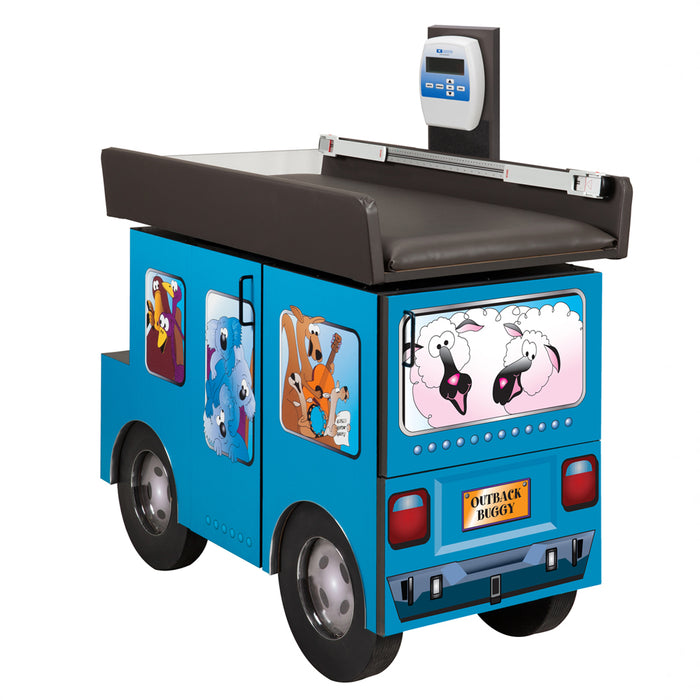 Clinton Industries Fun Series Pediatric Exam Table with Scale Fixed Height 40 Lbs. - 7844
