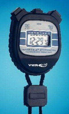 Traceable - Digital Stopwatch Shock Resistant 24 Hours LCD Display - 62379-460