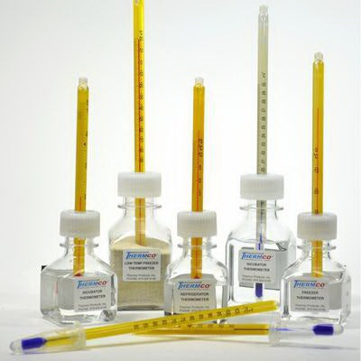 Accu-Safe - Refrigerator Thermometer Celsius -5° to 15°C Partial Immersion Free-standing Does Not Require Power - 89137-080