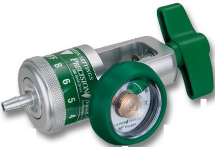 Easy Dial Reg - Oxygen Regulator Adjustable 0 - 25 LPM Barb Outlet CGA-870 - 168725D