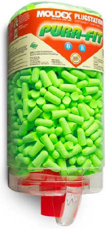 Moldex PlugStation - Earplug Dispenser Wall Mount 500 Pair Capacity Clear - 6845