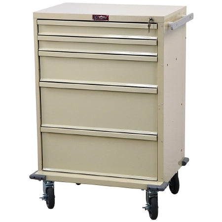 Harloff V-Series Treatment Cart 5 Drawers Gray - V30-5K
