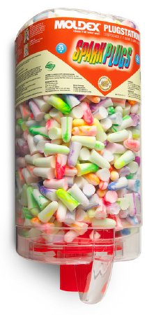 SparkPlugs - Earplug Dispenser Wall Mount 500 Pair Capacity Clear - 6645